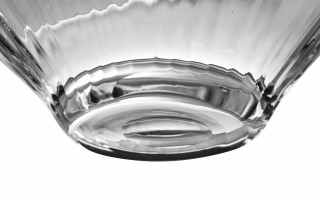 Salaterka szklana 25 cm szeroki z efektem optyku
