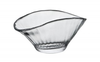 Salaterka szklana 25 cm szeroki z efektem optyku