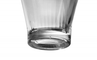 Wazon szklany 34 cm z efektem optyku