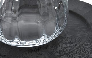 Wazon szklany 19 cm z optykiem