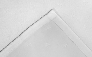 Bieżnik na stół 50x150 cm Tristan 099 White bez plisy