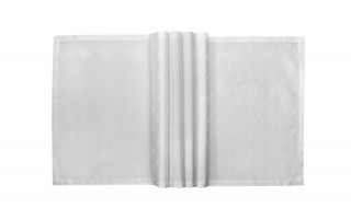 Bieżnik na stół 50x150 cm Tristan 099 White bez plisy