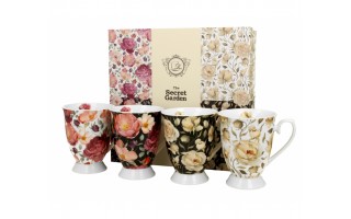 Komplet 4 kubków 300 ml Royal Flower Mix