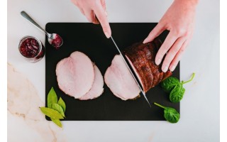 Mata do krojenia mięsa HACCP brązowa