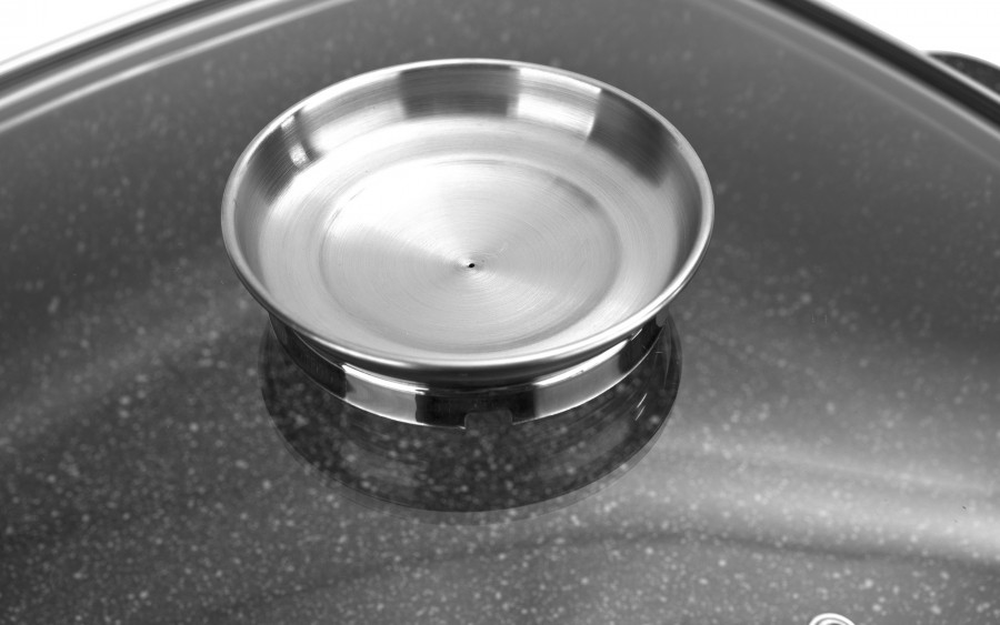 Brytfanna z pokrywką 28cm x 28 cm Crispy Induction Natura