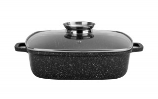 Brytfanna z pokrywką 28cm x 28 cm Crispy Induction Natura