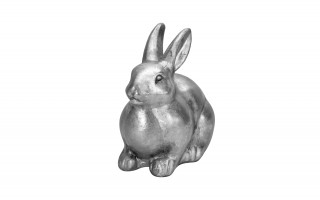 Figurka srebrny króliczek