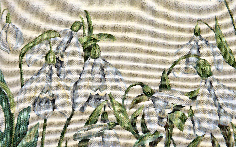 Poszewka dekoracyjna 45x45 cm Przebiśniegi Gobelinowa Premium