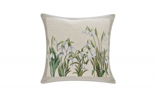 Poszewka dekoracyjna 45x45 cm Przebiśniegi Gobelinowa Premium