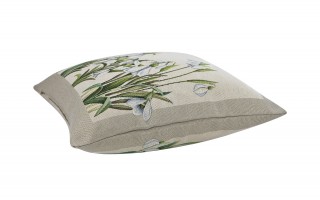 Poszewka dekoracyjna 45x45 cm Przebiśniegi Gobelinowa Premium