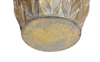 Wazon metalowy złoty 49 cm