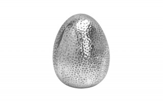 Jajko srebrne wytłaczane małe