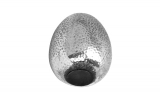 Jajko srebrne wytłaczane średnie