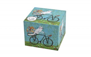 Kubek porcelanowy 610 ml prosty Koci Świat Rower