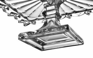 Tortownica patera kryształowa 32 cm Pierced 678850