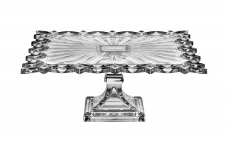 Tortownica patera kryształowa 32 cm Pierced 678850