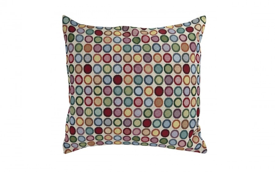 Poszewka dekoracyjna 45x45 cm Geo Kółka 003 Gobelinowa Premium