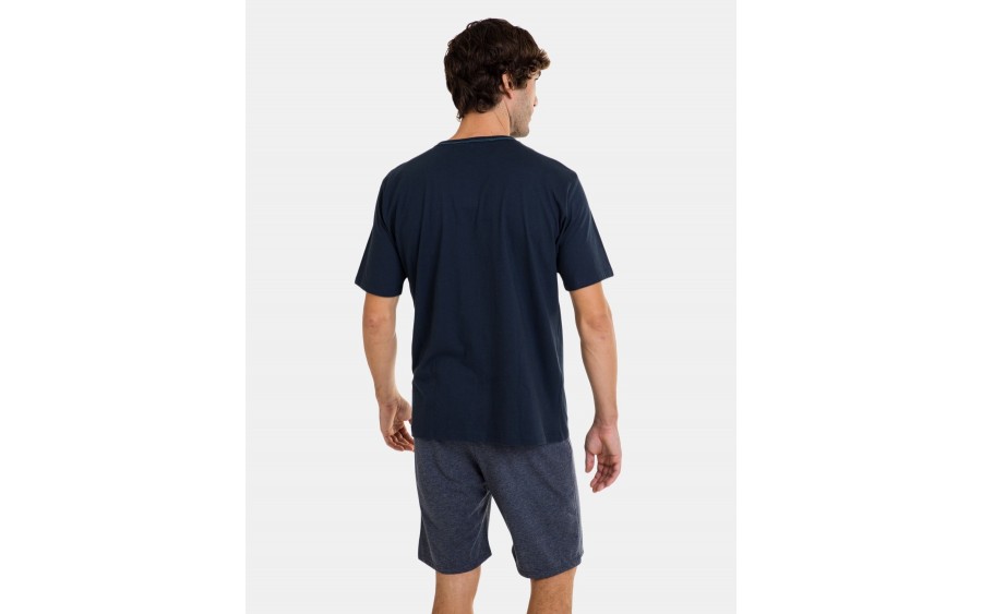 Piżama męska rozm. L P 241310 krótki rękaw Marino