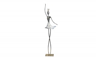 Figurka baletnicy z metalu 20x7,5x79 cm