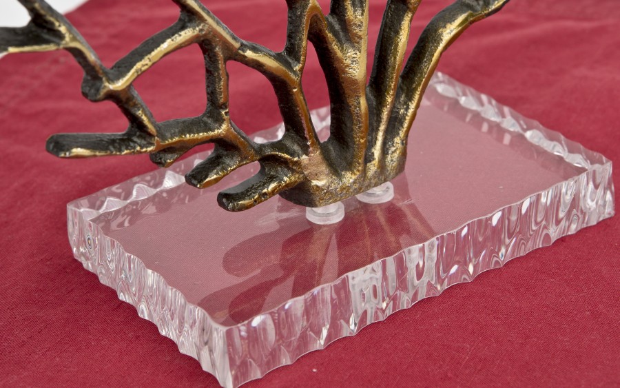 Figurka ozdobna złote drzewo