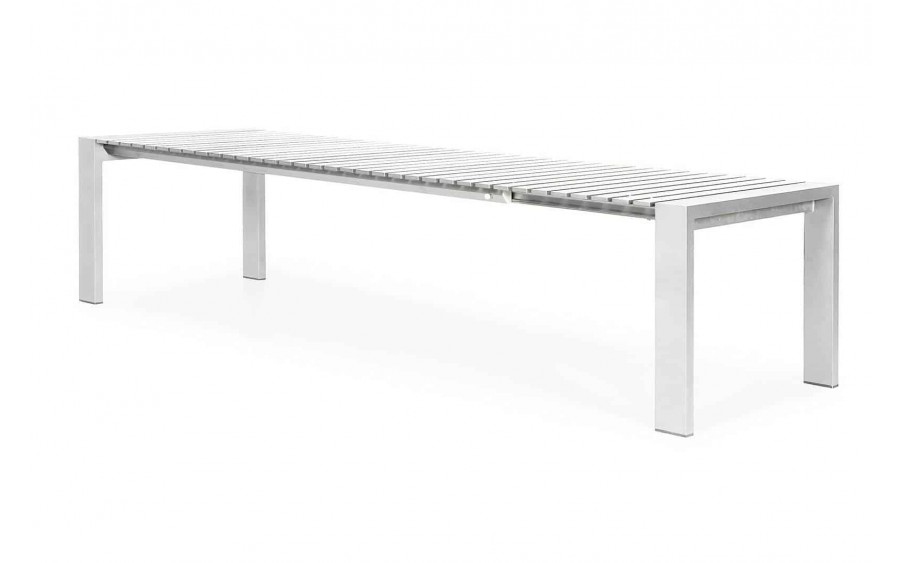 Stół ogrodowy rozkładany aluminiowy RIALTO 265cm biały