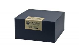 Salaterka kryształowa 20,5 cm gwiazdki Bohemia Hand Made