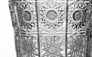 Wazon kryształowy 30,5 cm gwiazdki Bohemia Hand Made