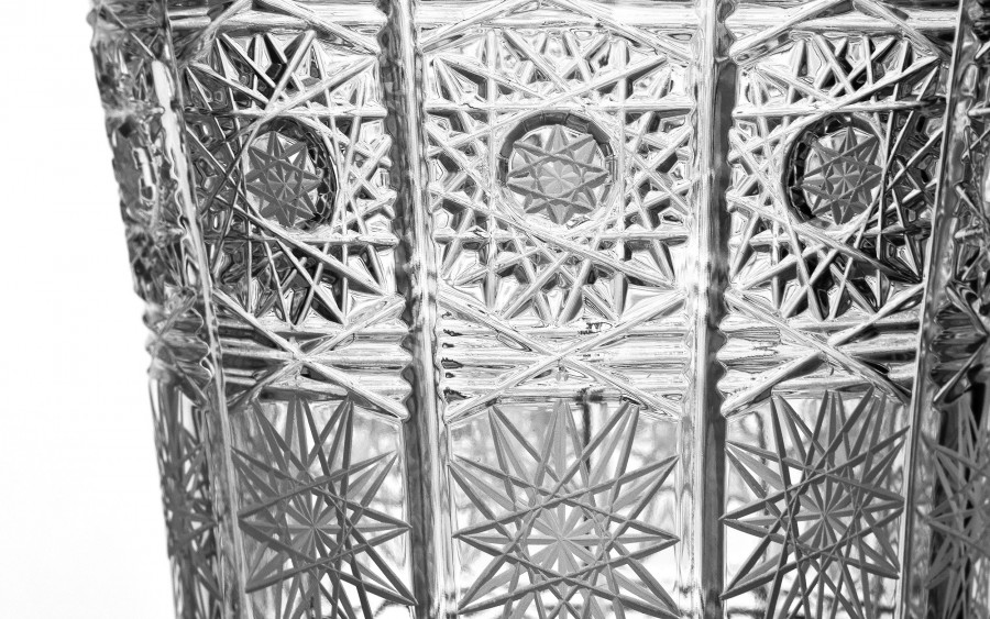 Wazon kryształowy 30,5 cm gwiazdki Bohemia Hand Made