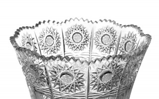 Wazon kryształowy 30,5 cm gwiazdki Bohemia Hand Made