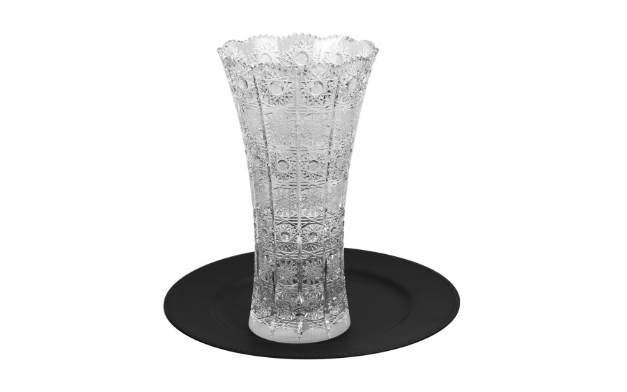 Wazon kryształowy 30,5 cm gwiazdki Bohemia Hand Made