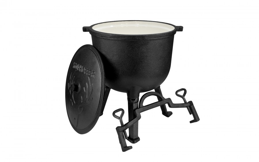 Kociołek żeliwny myśliwski Iron 8 L emaliowany