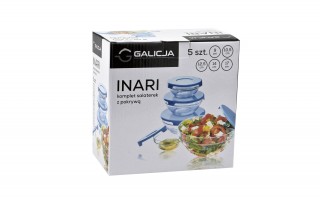 Zestaw 5 salaterek z pokrywką Inari