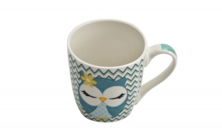 Kubek porcelanowy 300 ml Tola Sowa niebieska