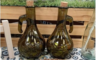 Butelka na oliwę 500ml z korkiem San Miguel zielona