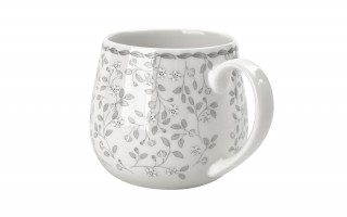 Kubek porcelanowy 440 ml baryłka Magnat Listki