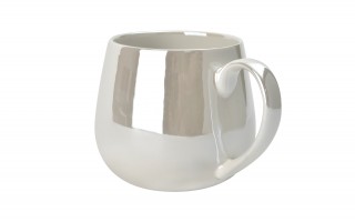 Kubek porcelanowy 440 ml baryłka Magnat Perła biała