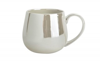 Kubek porcelanowy 440 ml baryłka Magnat Perła biała