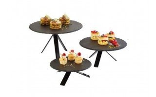 Stojak bufetowy czarny 8 cm Star