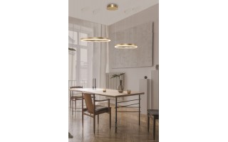 Lampa HALO PENDANT 80+60 CCT BK + REMOTE CONTROL