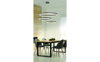 Lampa HALO PENDANT 100+80+60 CCT BK + REMOTE CONTROL