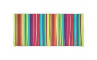 Ręcznik plażowy 90x180 cm Playa z frędzlami 141 C15 paski multicolor