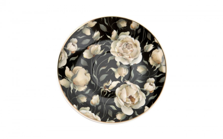 Zestaw 2 filiżanek 220 ml English Roses Black