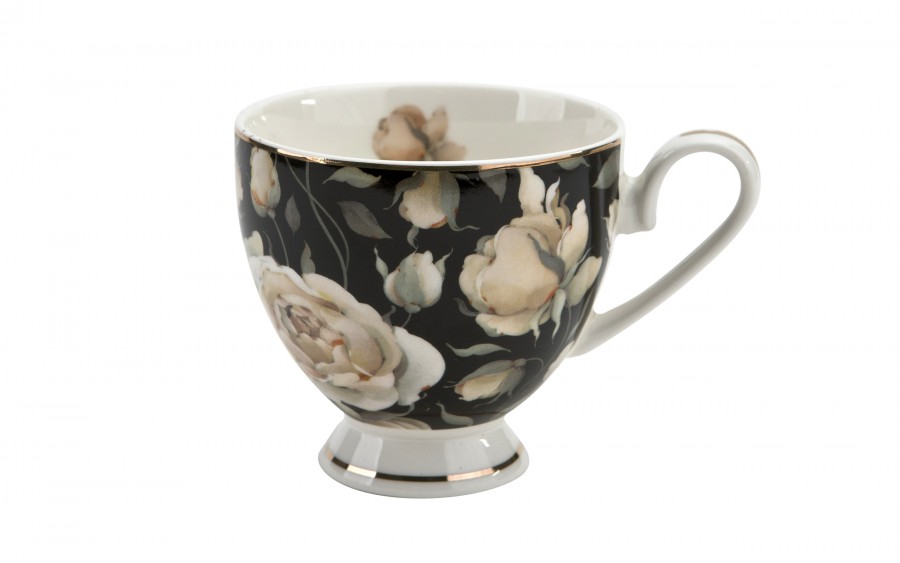 Zestaw 2 filiżanek 220 ml English Roses Black