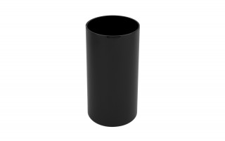 Wazon szklany Cylinder 30 cm czarny