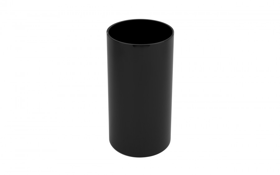 Wazon szklany Cylinder 30 cm czarny