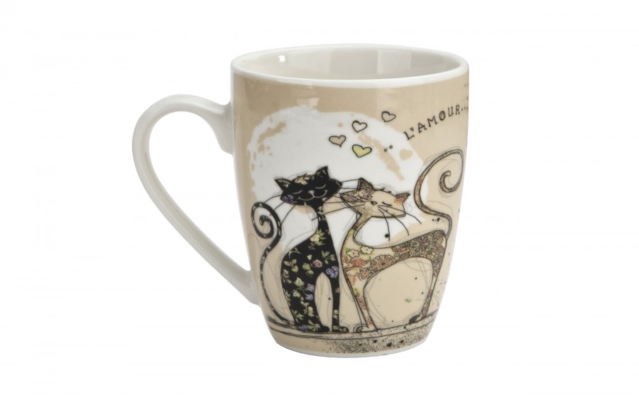 Kubek porcelanowy 360 ml Koty wzór 2