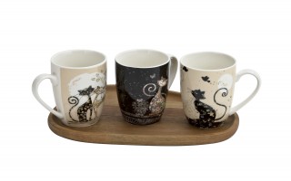 Kubek porcelanowy 360 ml Koty wzór 2