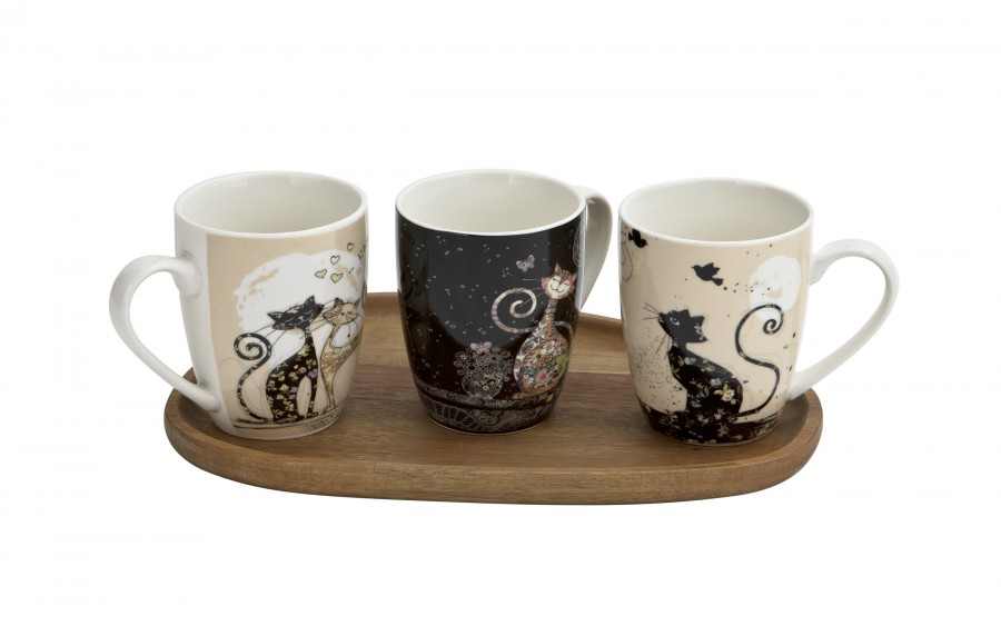 Kubek porcelanowy 360 ml Koty wzór 2