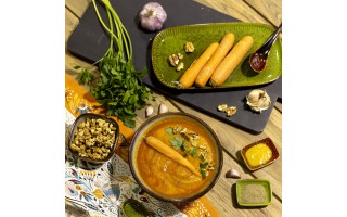 Półmisek prostokątny 25 cm Ombres Blue