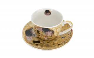 Komplet 2 filiżanek 250 ml + spodki The Kiss Ecru